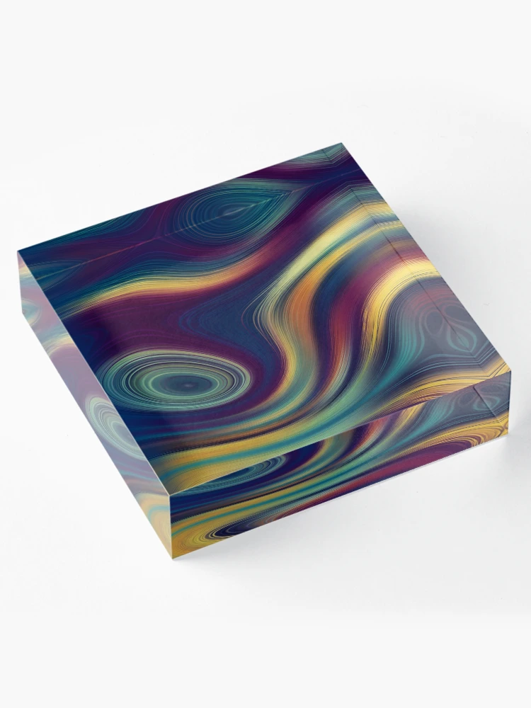 Thumbnail 4 of 5, Acrylic Block, Colorful Abstracts 3 designed and sold by Mandala Of Life.