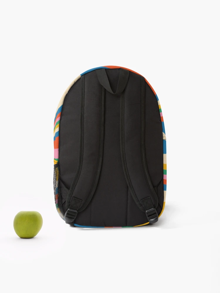 Thumbnail 2 of 3, Backpack, Retro Abstract Pop Color Pattern designed and sold by ind3finite.