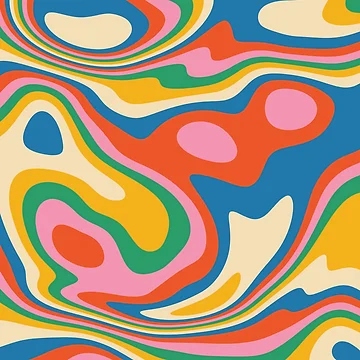 Artwork thumbnail, Retro Abstract Pop Color Pattern by ind3finite