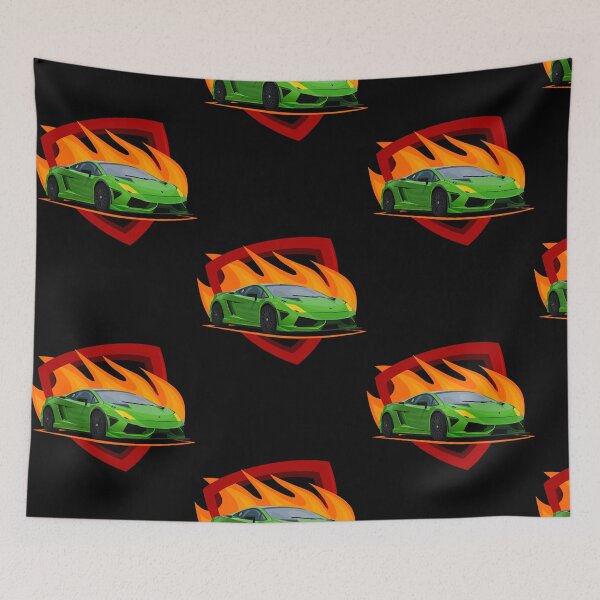 Item preview, Lamborghini car design with a fire theme  designed and sold by PaulClay18694.