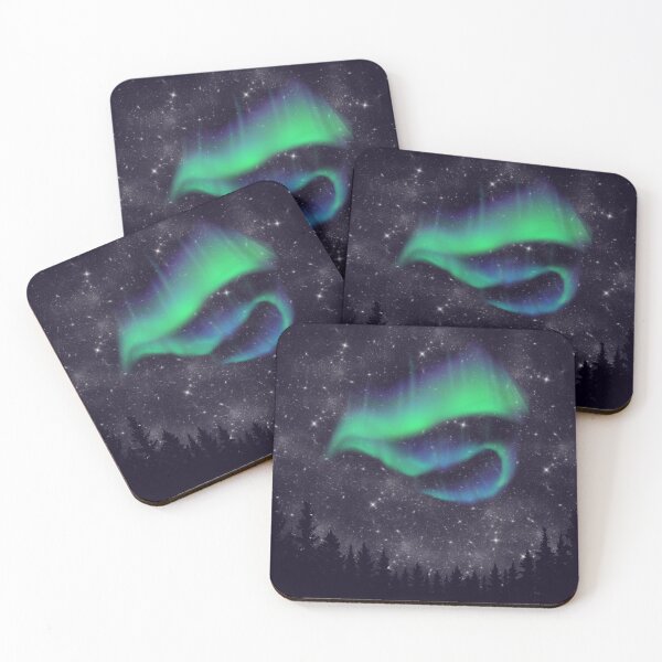 Item preview, Northern Lights Treeline Sky designed and sold by Minima-Vulpes.