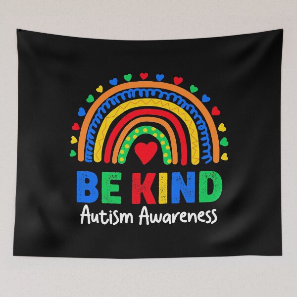 Item preview, Autism Awareness Day Colorful Rainbow Be Kind designed and sold by ImkeAhrens.