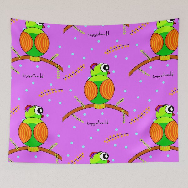 Item preview, A little bird on snow day designed and sold by EnjoyArtWorld.