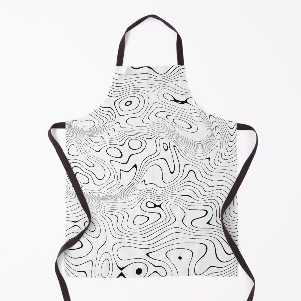 Item preview, Abstract Black and White Topographic Line Pattern designed and sold by ind3finite.