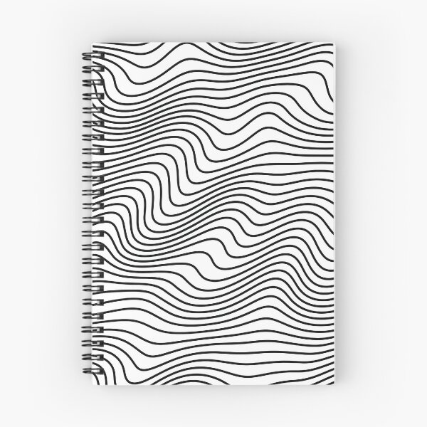 Item preview, Black and White Wavy Lines Abstract Pattern designed and sold by ind3finite.
