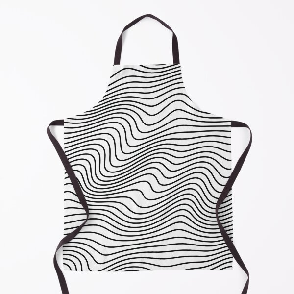 Item preview, Black and White Wavy Lines Abstract Pattern designed and sold by ind3finite.
