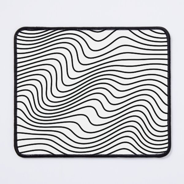 Item preview, Black and White Wavy Lines Abstract Pattern designed and sold by ind3finite.