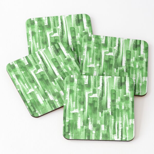 Item preview, Watercolor Paint Brush Lines Strokes Green designed and sold by antevasinart.