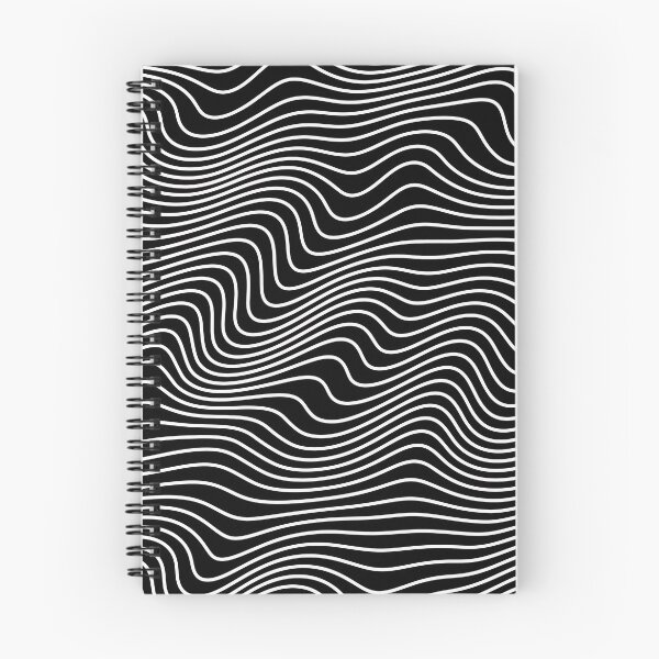 Item preview, Black and White Wavy Lines Abstract Pattern designed and sold by ind3finite.
