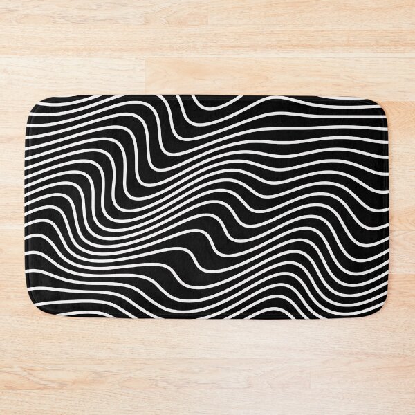Item preview, Black and White Wavy Lines Abstract Pattern designed and sold by ind3finite.