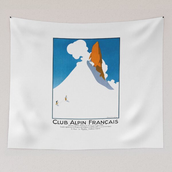 Item preview, 1920 FRANCE French Alpine Club Poster designed and sold by retrographics.