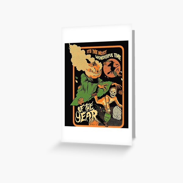 Aperçu de l'œuvre C'est le moment le plus merveilleux de l'année Halloween Vintage créée et vendue par ChadLedbetter.