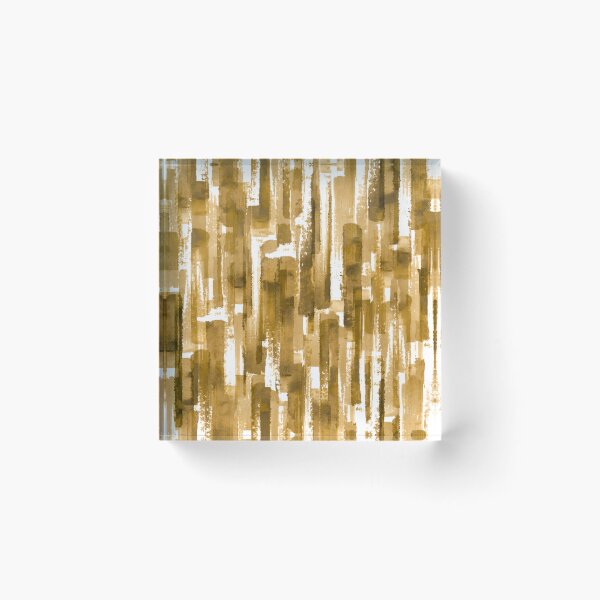 Item preview, Watercolor Paint Brush Lines Strokes Ocher Yellow designed and sold by antevasinart.