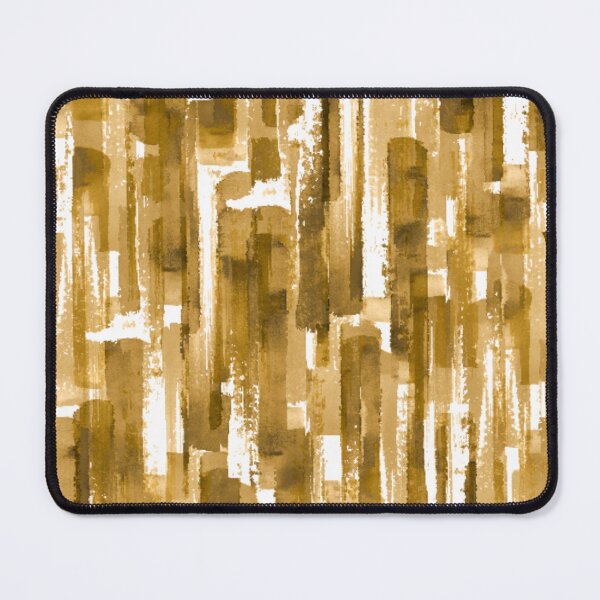 Item preview, Watercolor Paint Brush Lines Strokes Ocher Yellow designed and sold by antevasinart.