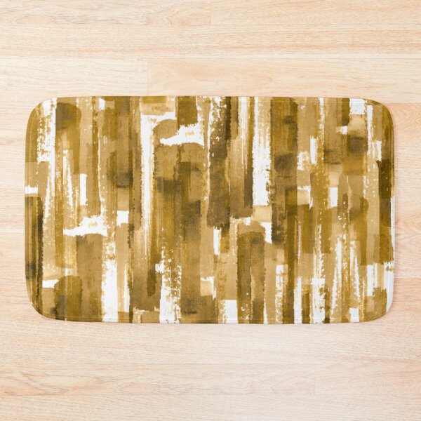 Item preview, Watercolor Paint Brush Lines Strokes Ocher Yellow designed and sold by antevasinart.