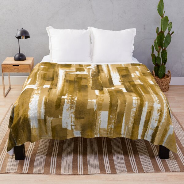 Item preview, Watercolor Paint Brush Lines Strokes Ocher Yellow designed and sold by antevasinart.