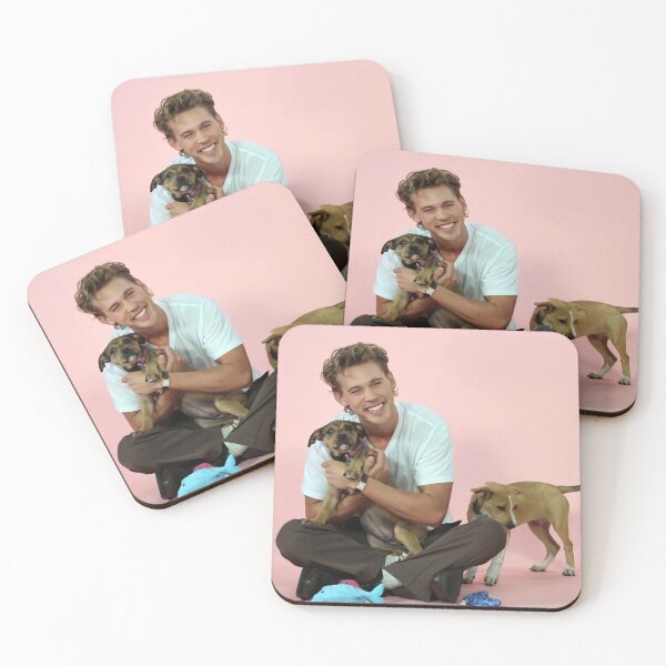 Item preview, austin butler playing with his dog designed and sold by marcocoulter.