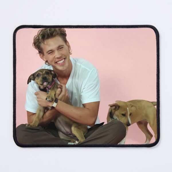 Item preview, austin butler playing with his dog designed and sold by marcocoulter.
