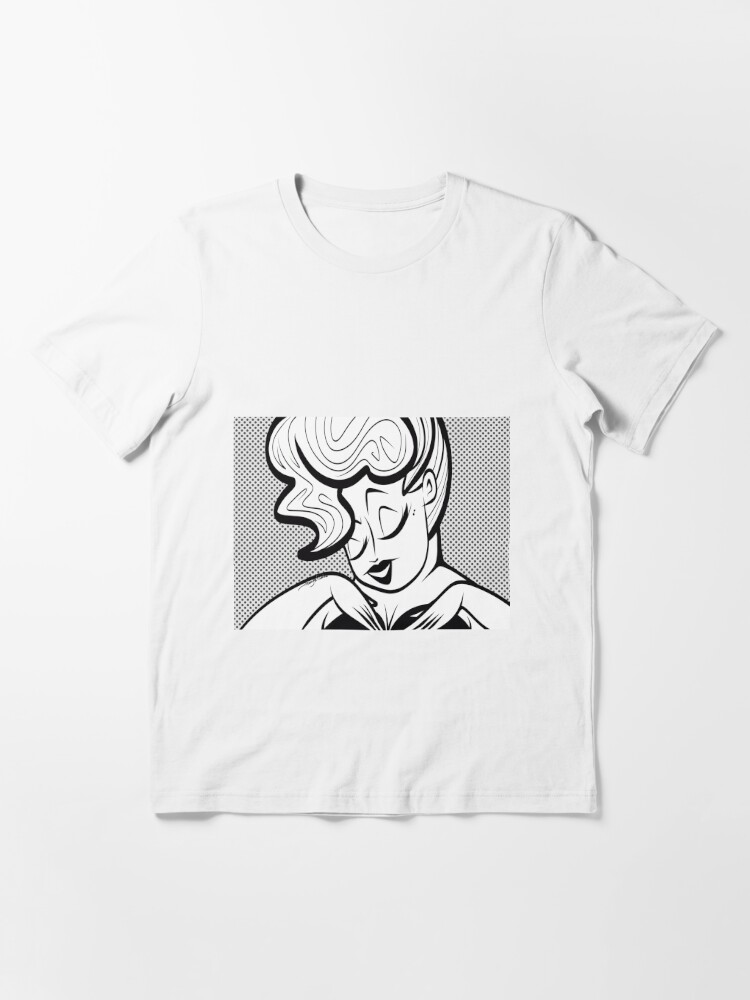Alternate view of Black &amp; White Dame by Art In The Garage Essential T-Shirt