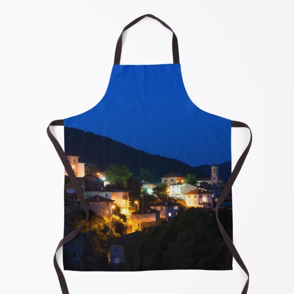 Item preview, Levochevo Village Nighttime Vista - Rhodope Mountains in Bulgaria designed and sold by Georgia Mizuleva.