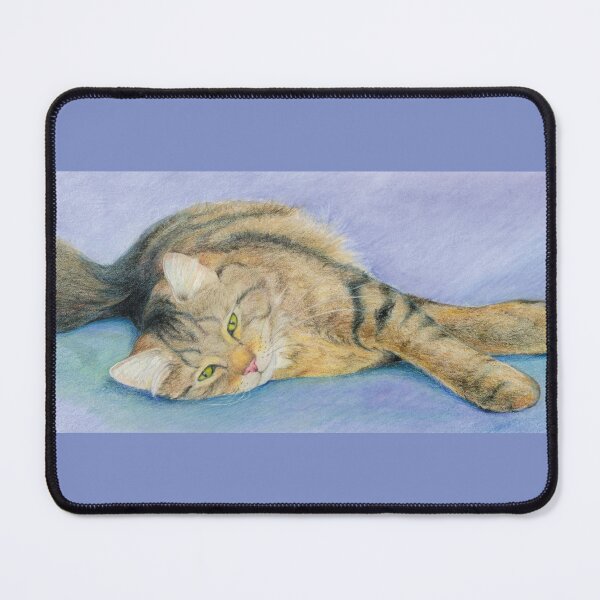 Item preview, Maine Coon Cat Stretching Out  - "Sprawl" designed and sold by Carye VanDerPol Mahoney.