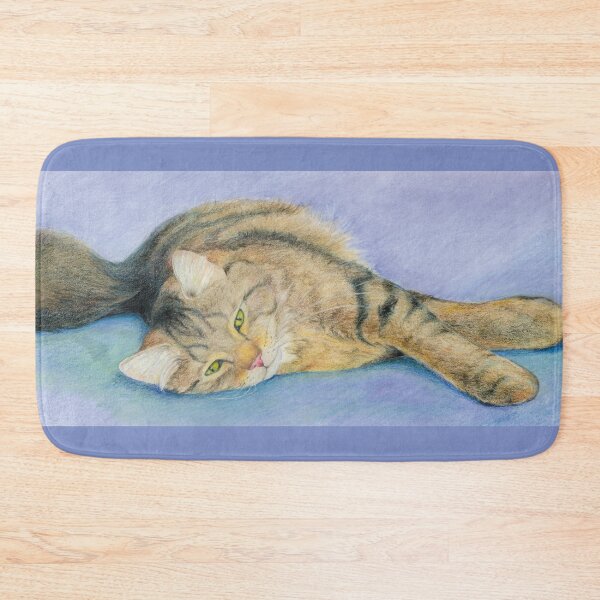 Item preview, Maine Coon Cat Stretching Out  - "Sprawl" designed and sold by Carye VanDerPol Mahoney.
