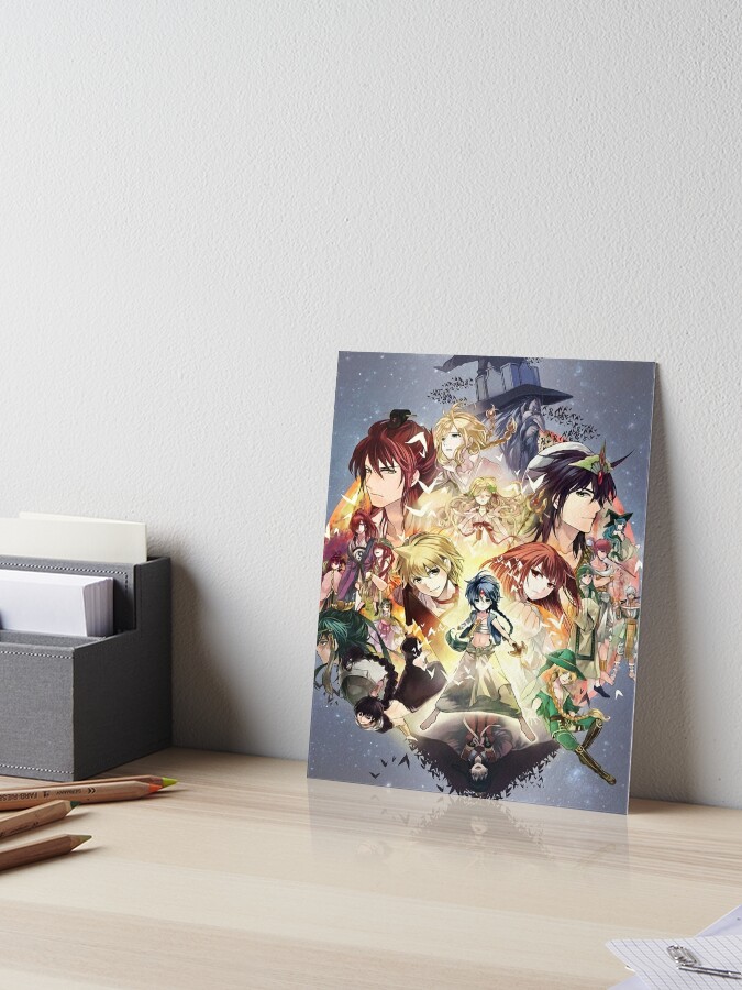 Magi: The Labyrinth of Magic Character Mashup Anime  Art Board Print for  Sale by shizazzi