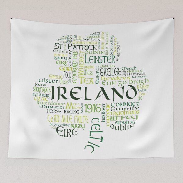 Item preview, Ireland Shamrock Word Cloud - Irish  designed and sold by suescreations.