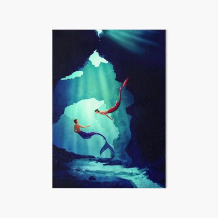 Dive In Deep Into The Ocean Art Board Print