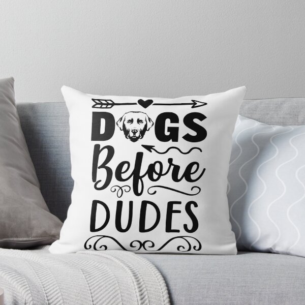 Item preview, Dogs before dudes. Cute labrador retriever quote in black color designed and sold by pureblacks.
