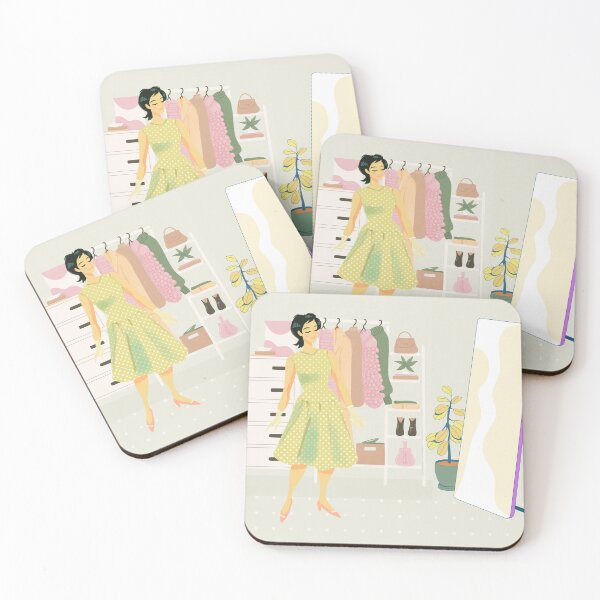 Item preview, Chic girl in her closet designed and sold by andrasdesignssss.