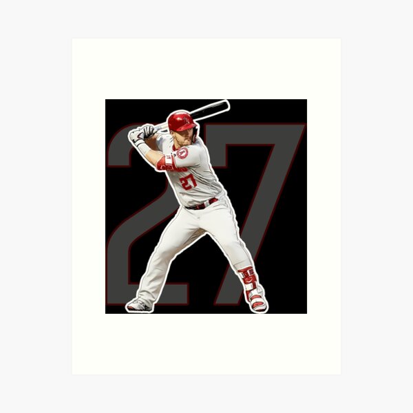 Mike Trout - LA Angels of Anaheim Art Print