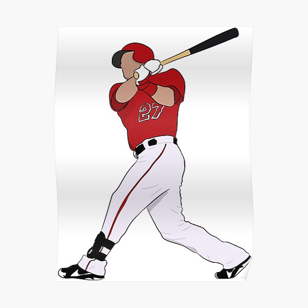 Art Poster Mike #Trout baseball player