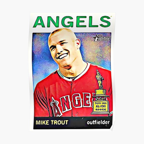  Hot Stuff Enterprise Z37-24x36-NA Angels Mike Trout Poster, 24  x 36 in.: Posters & Prints