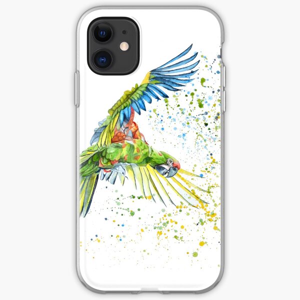 Watercolor of Parrot iPhone Soft Case