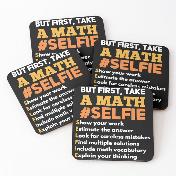 Item preview, But First Take A Math Selfie Math Teacher designed and sold by DerryReinhard.