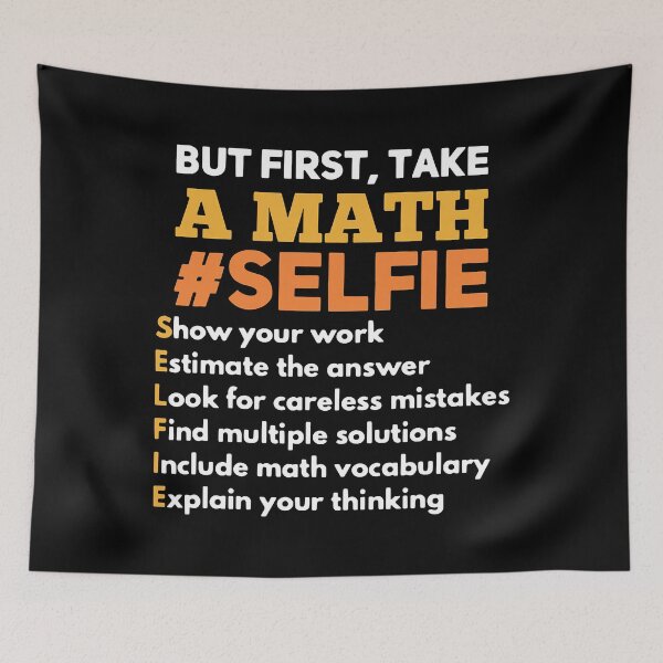 Item preview, But First Take A Math Selfie Math Teacher designed and sold by DerryReinhard.