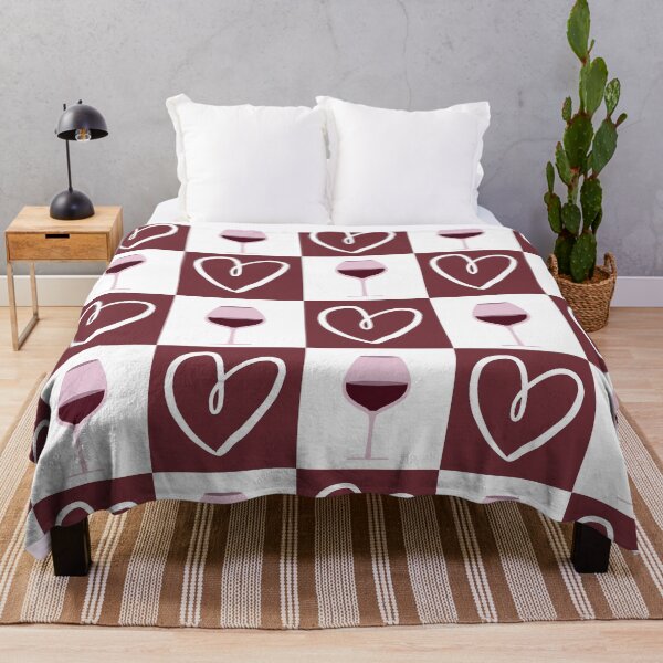 Item preview, Wine Heart Rose Color Checkerboard Pattern designed and sold by Draculaura2009.