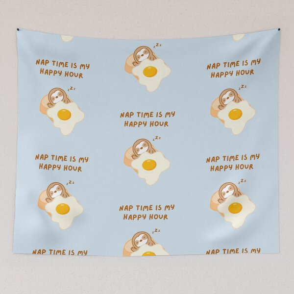 Item preview, Nap Time is My Happy Hour Sloth designed and sold by theslothinme.