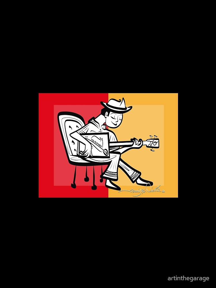 Thumbnail 5 of 5, Graphic T-Shirt, Tio Guitars by Art In The Garage White Lines designed and sold by artinthegarage.