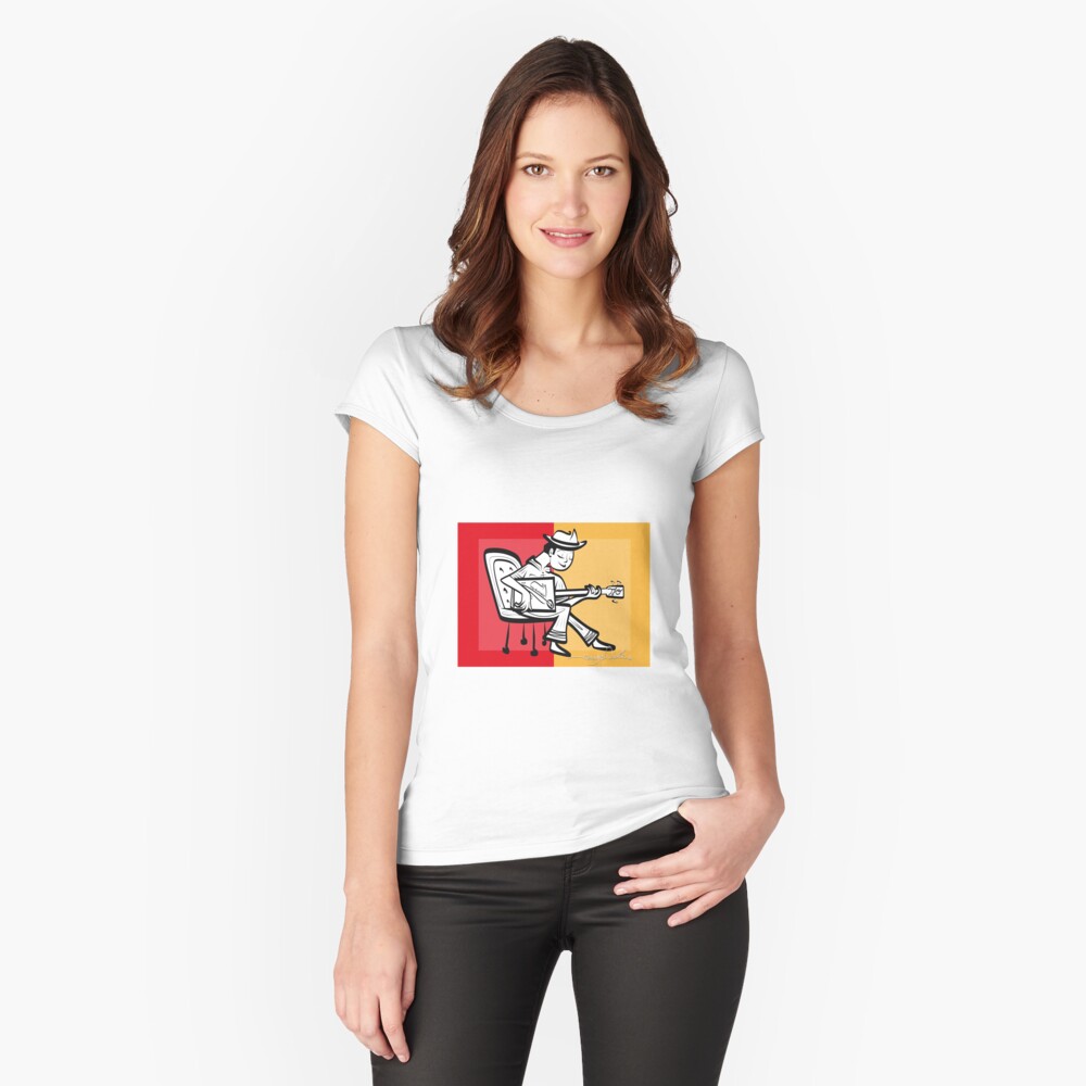 Item preview, Fitted Scoop T-Shirt designed and sold by artinthegarage.