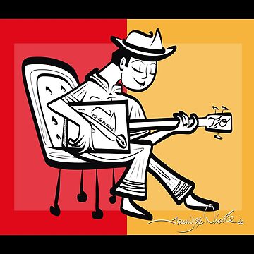 Artwork thumbnail, Tio Guitars by Art In The Garage White Lines by Art In The Garage