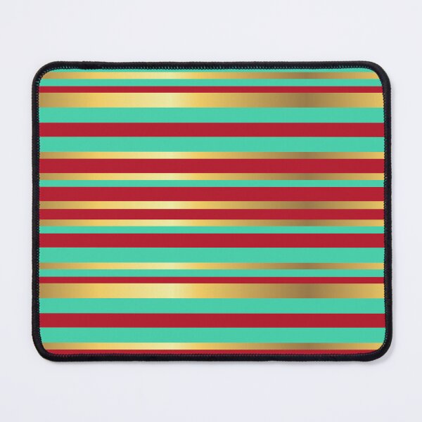 Item preview, Turquoise, Red and Gold Vintage Stripes designed and sold by Gerson Ramos.