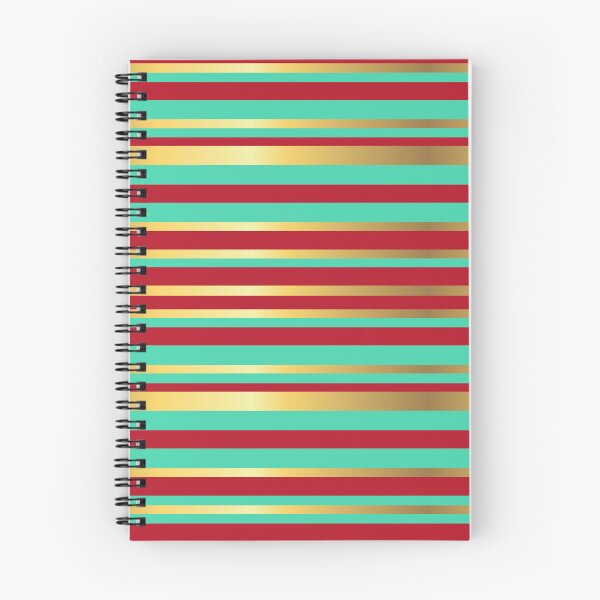 Item preview, Turquoise, Red and Gold Vintage Stripes designed and sold by Gerson Ramos.