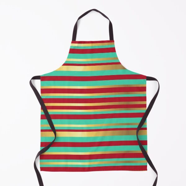 Item preview, Turquoise, Red and Gold Vintage Stripes designed and sold by Gerson Ramos.