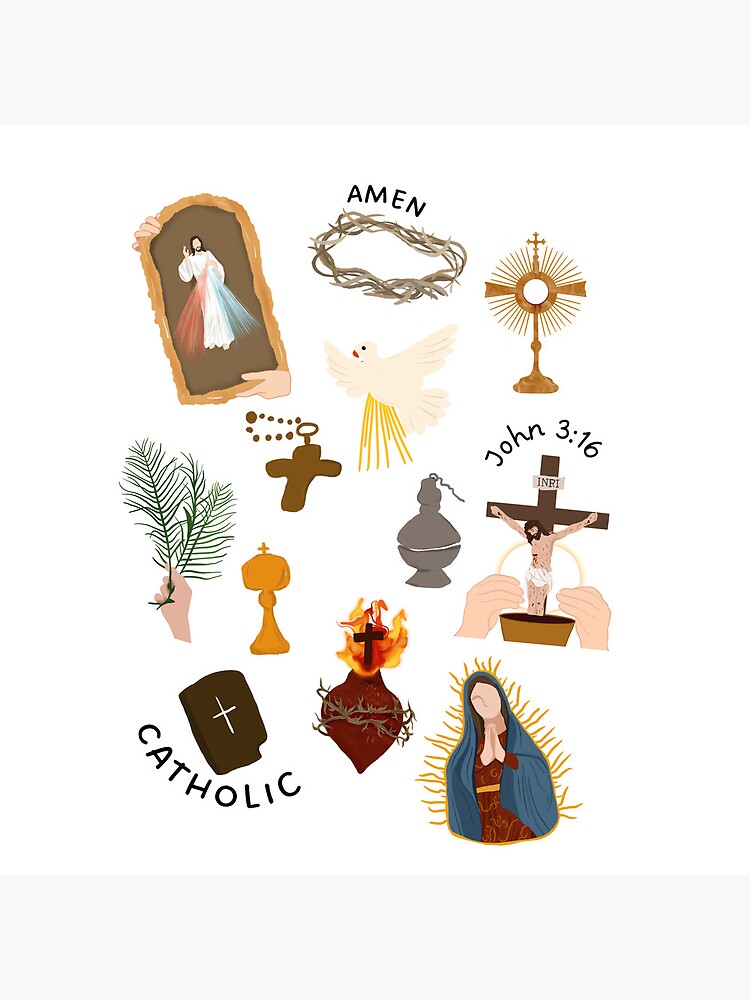 Holy Communion Catholic Stickers 