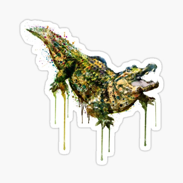 Item preview, Alligator watercolor painting designed and sold by caracatita75.