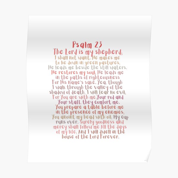 psalm-23-the-lord-is-my-shepherd-nkjv-poster-for-sale-by-christlike