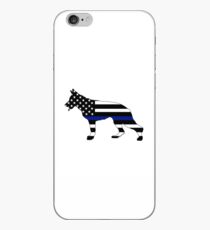 German Shepherd: Thin Blue Line iPhone Case