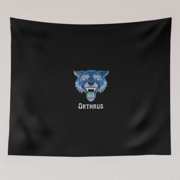 Item preview, Orthrus Blue Ancient Werewolf Creature Design Chiffon Top designed and sold by Welve36tea.